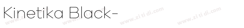 Kinetika Black字体转换
